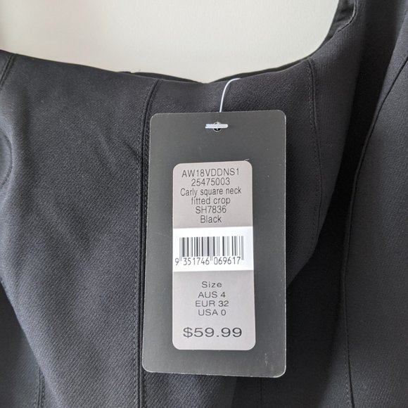 Brand New Square Neck Fitted Top - Picture 4 of 5